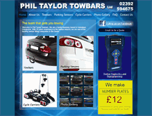 Tablet Screenshot of philtaylortowbars.co.uk